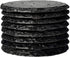 Urbanstrive Eco-Friendly Slate Drink Coasters with Holder, Set of 8, Round Slate Stone Coasters for Drinks Bar Home, 4 Inch, Black