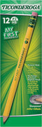 TICONDEROGA My First Pencils, Wood-Cased Soft, Pre-Sharpened, 12 Count (X33312)