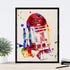 nacnic Prints Star Wars Waterolor Style War of Galaxies - Set of 1-250g Paper - Beautiful Poster Painting for Home Office Living Room