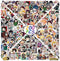 200Pcs Mixed Anime Stickers, Anime Cartoon Stickers for Laptop, Notebook Computer,Water Bottle,Luggage. Gifts for Kids, Men, Women,Teens, Adults