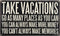 Primitives by Kathy Classic Box Sign, 10 x 6-Inches, Take Vacations