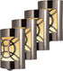GE CoverLite LED Night Light, Decorative, Plug-in, Smart Dusk-to-Dawn Sensor, Home Décor, Ideal for Bedroom, Bathroom, Kitchen, Hallway, UL-Certified, 46459, Brushed Nickel | Geometric