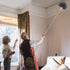 Abealv Telescoping Microfiber Duster Extendable Cobweb Duster, High Ceiling Stainless Steel Long Dusters?Scratch-Resistant Bendable Duster, 100 inches Extension Pole Cleaning Tools (Dark Gray)