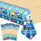 3 Pieces Train Plastic Tablecloths Train Birthday Party Supplies Train Party boy Tablecovers Train Party Decorations 51 x 87 Inch (3 Pieces)