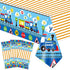 3 Pieces Train Plastic Tablecloths Train Birthday Party Supplies Train Party boy Tablecovers Train Party Decorations 51 x 87 Inch (3 Pieces)