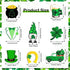Yalikop 24 Pieces St Patricks Decorations Shamrock Wooden Ornaments Wood St Patricks Tree Hanging Ornaments Gnome Wooden Ornament for Irish Lucky Day St. Patrick's Day Party Favors (Lovely Style)