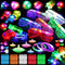 82PCs LED Light Up Toy Bulk Party Favors, Glow in The Dark Party Supplies for Boy Girl with 50 Finger Light,6 Jelly Ring, 6 Glasses,5 Spinning Top, 3 Bracelet,3 Hairpin, 3 Whistle, 3 Clap Laxdacee