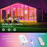 Nexillumi 50ft LED Strip Lights with IR Remote Ultra-Long LED Lights for Bedroom, Dorm, Room Decor App Control Music Sync LED Lights (50Ft APP+ Remote+ Mic Control+ 3-Button Switch)