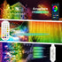 HOUHUI Fairy String Lights, 65.6ft Rainbow Fairy Lights for Bedroom, App Control LED Fairy Lights USB Plug in with Remote, Waterproof Music Sync LED String Lights for Indoor Outdoor Christmas Lights