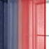 Navy and Red Short Curtains for Small Windows Set 2 Panels Ombre Sheer Navy Blue and Red Decorations Patriotic Curtains for Boys Room Kids Bedroom Decor Memorial Independence Day 50 x 45 Inch Length