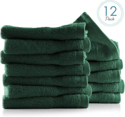 Hearth & Harbor Bath Towels - 100% Ring Spun Cotton Luxury Towels - Ultra Soft & Highly Absorbent, Bathroom Towels. Washcloths - Black