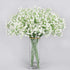 Homcomoda 24 PCs Baby Breath Artificial Flowers Gypsophila Real Touch Flowers for Wedding Party Home Garden Decoration