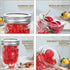 Mason Jars 8 OZ 12 Pack, AIVIKI Regular Mouth Glass Canning Jars with Silver Metal Airtight Lids and Bands for Jam, Honey, Wedding Favors, Shower Favors, Food Storage, Overnight Oats, Dry Food, Meal Prep, 12 Whiteboard Labels