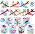 SpringFlower 28 Pack Valentine's Greeting Cards with Foam Airplanes for Kids, Valentine™s Fun Party Favors toys, School Classroom Prizes, Exchanging Gifts