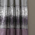Lush Decor Night Sky Curtain Panel for Living, Dining Bedroom (Single), 84" x 42", Purple and Gray