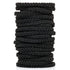 Black Braided Hair Ties for Women 18 Pcs Hair Ties Braided Hair Tie Braided Ponytail Holders Braided Hair Elastics Men Bracelet Thick Bands
