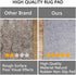 Non Slip Pad Rug Grippers - 2×3, 1/4" Thick?Double Layers Cushioning Felt Carpet Pads for Area Rugs on Hardwood Floors,Add Comfort and Safty for Tile or All Floors
