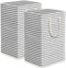 2 Pack Large Laundry Hamper Covanm 75L Collapsible Laundry Basket with Carry Handles for Clothes, Toys