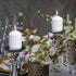 BOLSIUS 20 Count 1.6 x 2.4 Inch White 'Small' Pillar Candles - 7 Burn Hours - Premium European Quality - Unscented Dripless and Smokeless Wedding, Party, Restaurant, & Special Occasion Candle Set