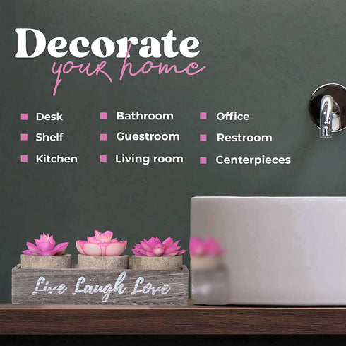 Kawaii Room Decor 3 Rustic Set Bathroom Decor Home Decor Kitchen Coffee Table Artificial Plants Table Centerpieces Dining Room Book Shelf Decor Bathroom