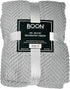 Home Soft Things Silver Throw Blanket Knitted Tweed Throw 50'' x 60'', Silver, Super Soft Cozy Warm Comfortable Breathable Throw for Living Room Chair Couch Bed Sofa Bedroom Home Décor
