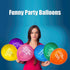 Kipi Toys Funny Party Abusive Balloons 24 Pcs Jumbo Pack Birthday Humor Fun Prank Gag Balloon Joke Special Decoration Gift Present for Old Adults College