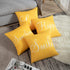 Britimes Yellow Set of 4 Throw Pillow Covers Home Decor Pillow Cases Decorative 18X18 Inches Outdoor Cushion Couch Sofa Cojines Pillowcases Sunshine Happy Love Smile