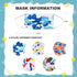 Sheal 100PCS Kids Disposable Face Masks Colorful Geometric Print Pattern Kids Masks