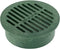 NDS 50 6" Round Grate, Green Fits Spee-D Catch Basin 6 in. Drain Pipes & Fittings, 6"