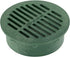 NDS 50 6" Round Grate, Green Fits Spee-D Catch Basin 6 in. Drain Pipes & Fittings, 6"