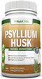 PSYLLIUM Husk Capsules - 1450mg Per Serving - 240 Capsules - Premium Psyllium Fiber Supplement - Great for Constipation, Digestion and Regularity - 100% Natural Soluble Fiber