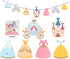 Princess Birthday Decoration | Princess Birthday Banner | Pink Happy Birthday Banner | Pink and Gold Birthday Party Decorations | Princess & Flower shape birthday party banner | Princess Home & Cab s