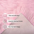 Fulie Ultra Soft Rug Faux Sheepskin Fur Area Rug, Pink Fluffy Shag Rug for Girls Bedroom Bedside Floor Carpets, Fuzzy Plush Rugs for Sofa Living Room Indoor Home Decor, 2x3 Feet