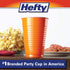 Hefty Party On Disposable Plastic Cups, Assorted, 16 Ounce, 80 Count