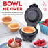 Dash Mini Waffle Bowl Maker for Breakfast Burrito Bowls, Ice Cream and Other Sweet Deserts, Recipe Guide Included - Black