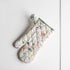 Maison d' Hermine Colmar 100% Cotton Easter Set of Oven Mitt (7.5 Inch by 13 Inch) and Pot Holder (8 Inch by 8 Inch) for BBQ | Cooking | Baking | Grilling | Microwave | Barbecue | Spring/Summer