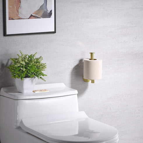 AMAZING FORCE Gold Toilet Paper Holder Bathroom Toilet Paper Holder Wall Mount Stainless Steel RV Toilet Paper Holder