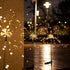 Mafiti Solar Garden Lights Outdoor,2 Pack Each 120 LED Solar Fire Work Lights, DIY Waterproof Solar String Lights for Patio,Yard Decoration(Warm White)
