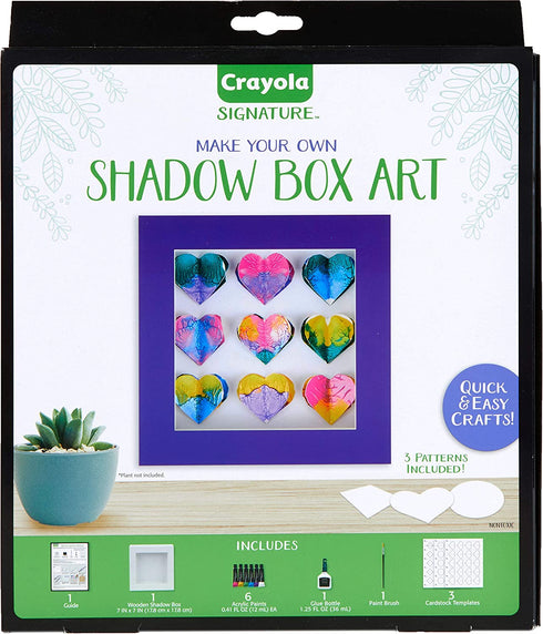 Crayola DIY Shadow Box, Personalized Picture Frame Kit, Unique Gifts for Mom, 13 Piece