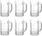 COKTIK 6 Pack Heavy Large Beer Glasses with Handle - 14 Ounce Glass Steins, Classic Beer Mug glasses Set