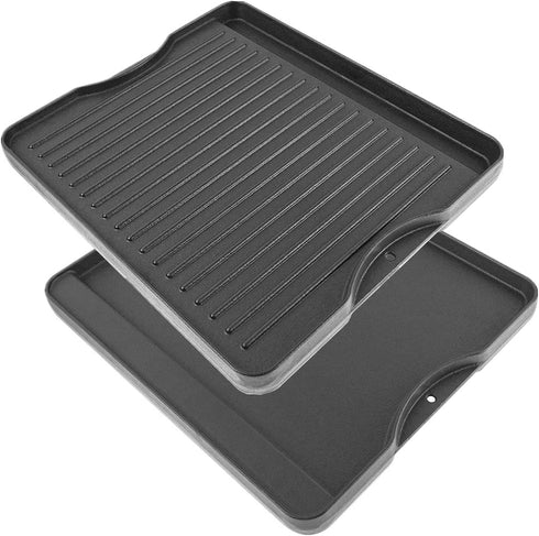 Outspark 16 inch Reversible Two Sided Durable cast Iron Grill/Griddle for All Camp Chef 14" and 16" Stoves, 1 Pack