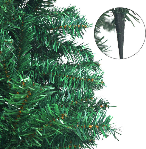 UHINOOS Artificial Christmas Tree, Christmas Full Tree with Metal Stand, Easy Assembly Unlit Christmas Tree (6FT)