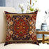 KENT HILL Persian Tribal Floral Throw Pillow Covers Set of 2 Decorative Outdoor Burnt Orange Turkish Cotton 18 X 18 Inches Square for Living Room Bed Sofa Chair Couch