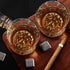 Whiskey Glasses Set of 4, Haunio 10 Oz Old Fashioned Crystal Whiskey Glasses with Lion Pattern, Thick Bottom and Luxury Box for Scotch, Bourbon, Liquor, Cognac and Cocktails, Gifts for Men Women
