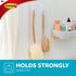 Command Bath Medium Hook Value Pack, Clear Frosted, 6-Medium Hooks, 6-Water Resistant Strips, Organize Damage-Free