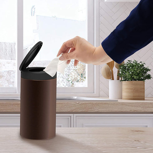 Spectrum Diversified Decorative Refillable Wet Dispenser for Household, Stylish Holder for Cleaning Wipes, Bronze