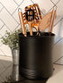 Steelware Central Utensil Holder with Removable Divider Extra Large Tools Organizer Storage, Matte Black