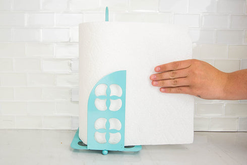 Home Basics Trinity, Turquoise Paper Towel Holder