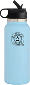 Explore Nomad Insulated Water Bottle 40 Oz Stainless Steel Water Bottle Powder Coated Metal Water Bottle with Straw Wide Mouth Opening Ideal for Sports, Hiking, Traveling