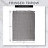 DII Rustic Farmhouse Cotton Diamond Blanket Throw with Fringe for Chair, Couch, Picnic, Camping, Beach, & Everyday Use, 50 x 60 - Double Diamond Stone